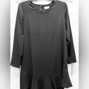 Mud Pie Charcoal Long Sleeve Dress